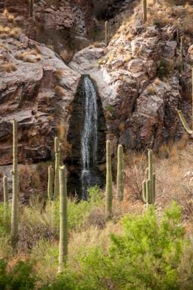 Creative Highlights World A littel waterfall in the desert of Tucson, AZ Tucson, Arizona, United States R_MALI240903K-1528117-01