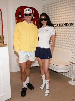 Celebrities during the Moet & Chandon Clubhouse suite at the US Open Featuring: Antoni Porowski with friend Where: Queens, New York, United States When: 04 Sep 2024 Credit: Joey Andrew startraksphoto.com EDITORIAL USE ONLY. NOT FOR USE BY NEWSPAPERS BASED IN THE UK. Copyright: xJOEYxANDREWx instar54094581