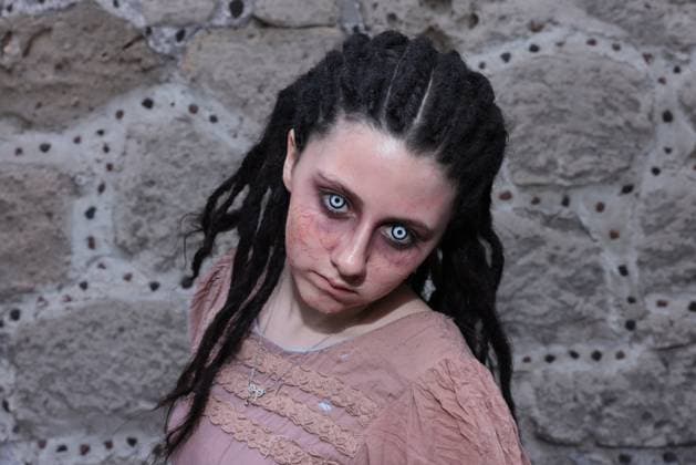 TV Horror Serie Reliquias Oscuras Photocall in Mexiko-Stadt September 4, 2024, Mexico City, Ciudad de Mexico, Mexico: An actress dressed as Sofia Fairy attending the Pihotocall for the horror Tv series Ã¢â‚¬ËœReliquias OscurasÃ¢â‚¬â ¢ by Televisa Univision at Convento San Joaquin. on September 4, 2024 in Mexico City, Mexico. Mexico City Mexico - ZUMAe321 20240904_zea_e321_037 Copyright: xYamakxPerea xEyepixxGroupx