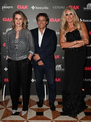 Venice, 81st Venice Film Festival 2024 -. Ciak Award. In the photo Margherita Buy and the Director Flavio Natalia, Tiziana Rocca  Copyright: xManuelexMangiarottix xipa-agencyx xPoolxPhotoxEventsx04x IPA_Agency_IPA49387153