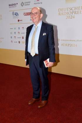 Denis Scheck bei der Verleihung des 15. Deutschen Radiopreises 2024 im Musical Theater Neue Flora. Hamburg, 05.09.2024