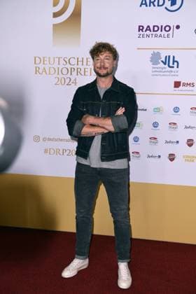 Samu Haber bei der Verleihung des Deutschen Radiopreises am 05.09.2024 im Stage Theater Neue Flora in Hamburg