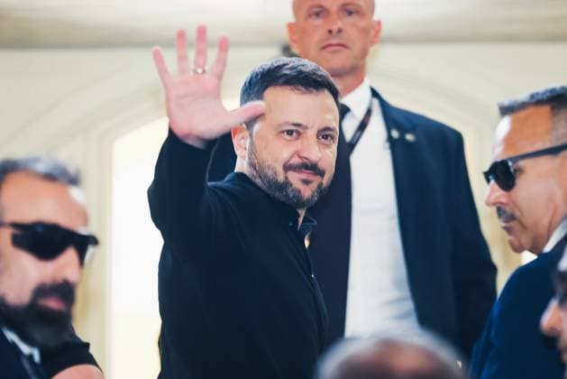 News Themen der Woche KW36 News Bilder des Tages Italien, Wolodymyr Selenskyj besucht das Cernobbio Forum Cernobbio, The 50th edition of The European House Ambrosetti Forum. In the photo: Volodymyr Zelensky, President of Ukraine  Copyright: xAlessandroxBremecx xipa-agency.nx xx IPA_Agency_IPA49405542