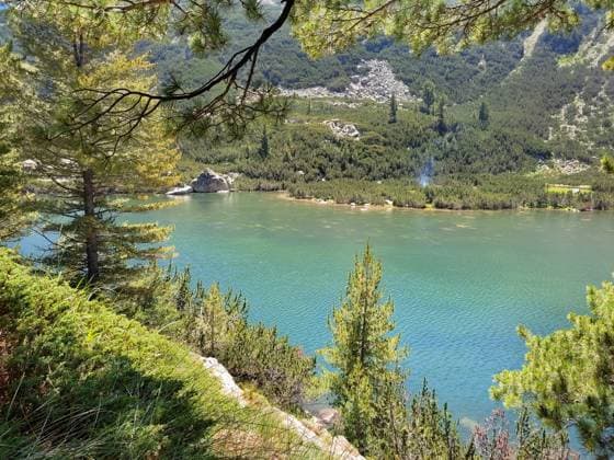 Karkamski See, Bulgarien, Piringebirge Kiefernwald, Sommerlandschaft, Europa Karkamski Lake, Bulgaria, Pirin mountains pine trees forest, summer landscape, Europe Copyright: imageBROKER NataliyaxNazarova ibxiqx09692759.jpg