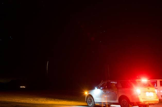 In this 30-second exposure, NASA s Boeing Crew Flight Test Starliner spacecraft lands uncrewed, on Friday, September 6, 2024, Mountain Time, at White Sands, New Mexico. This approach allows NASA and Boeing to continue gathering testing data on the spacecraft. NASA  WAX2024090702 AUBREYxGEMIGNANI