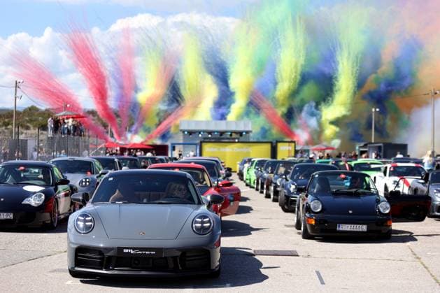 News Themen der Woche KW36 News Bilder des Tages Porsche Family Day at Rijeka, Croatia Car lovers had the opportunity to experience and try different driving activities, on September 07, 2024 in Rijeka, Croatia at Automotodrom Grobnik, that showed them why Porsche is first a sports car. Activities included driving a slalom with a 718 Boxster Spyder and the fastest slalomer of the group won a prize. As part of the event, the Porsche Sprint Challenge Central Europe car race held place, which in this part of Europe takes place exclusively in the Czech Republic and Croatia. A special attraction was the presentation of the redesign of the cult Porsche model, the 911. All visitors were the first in the world to see the new edition of the 911 GTS model. Automotodrom Grobnik inlcuded various cars  NelxPavletic PIXSELL