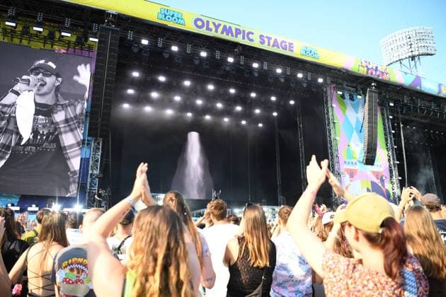 Der deutsch Rapper Rin bei seinem Auftritt beim Musikfestival Superbloom in München am 07.09.2024. München Olympiapark Bayern Deutschland