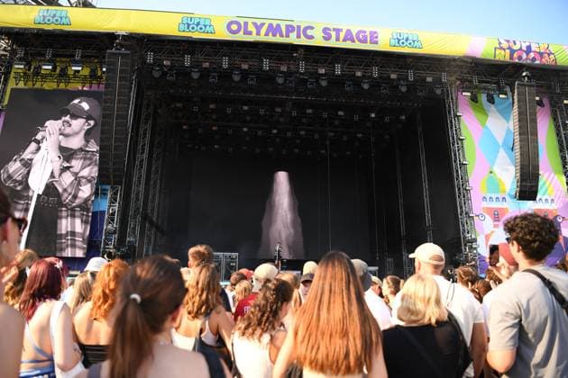 Der deutsch Rapper Rin bei seinem Auftritt beim Musikfestival Superbloom in München am 07.09.2024. München Olympiapark Bayern Deutschland