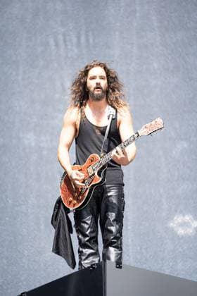 Sänger Tom Kaulitz von Tokio Hotel bei seinem Auftritt beim Musikfestival Superbloom in München am 07.09.2024. München Olympiapark Bayern Deutschland