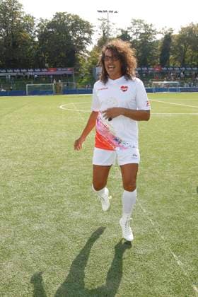 Jorge Gonzalez beim Benefiz Fussballspiel Kicken mit Herz zugunsten der Kinder Herzstation der Universitaetsklinik Eppendorf am 8.09.2024 in Hamburg Kicken mit Herz 2024 Benefiz Event in Hamburg