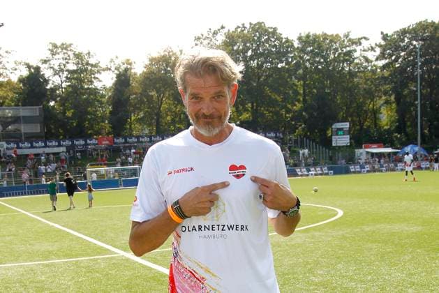 Goetz Otto beim Benefiz beim Benefiz Fussballspiel Kicken mit Herz zugunsten der Kinder Herzstation der Universitaetsklinik Eppendorf am 8.09.2024 in Hamburg Kicken mit Herz 2024 Benefiz Event in Hamburg