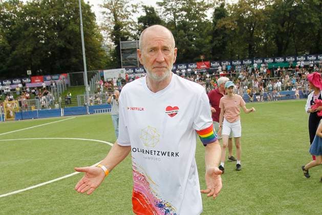 Peter Lohmeyer beim Benefiz Fussballspiel Kicken mit Herz zugunsten der Kinder Herzstation der Universitaetsklinik Eppendorf am 8.09.2024 in Hamburg Kicken mit Herz 2024 Benefiz Event in Hamburg