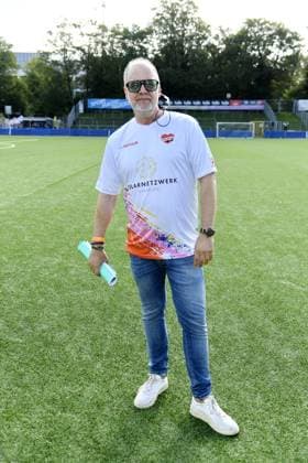 Marek Erhardt beim 16. Benefiz Fussballspiel Kicken mit Herz zugunsten der Kinder Herzstation des UKE Eppendorf in Hamburg am 08.09.2024