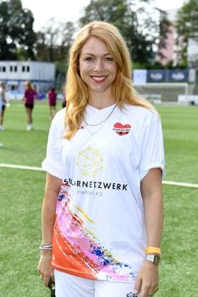 Esther Roling beim 16. Benefiz Fussballspiel Kicken mit Herz zugunsten der Kinder Herzstation des UKE Eppendorf in Hamburg am 08.09.2024