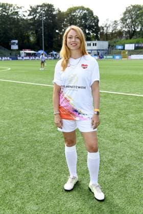 Esther Roling beim 16. Benefiz Fussballspiel Kicken mit Herz zugunsten der Kinder Herzstation des UKE Eppendorf in Hamburg am 08.09.2024