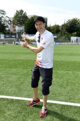 Steffen Hallaschka beim 16. Benefiz Fussballspiel Kicken mit Herz zugunsten der Kinder Herzstation des UKE Eppendorf in Hamburg am 08.09.2024