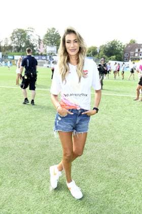 Yasmina Filali beim 16. Benefiz Fussballspiel Kicken mit Herz zugunsten der Kinder Herzstation des UKE Eppendorf in Hamburg am 08.09.2024