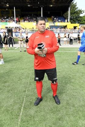 Tim Mälzer beim 16. Benefiz Fussballspiel Kicken mit Herz zugunsten der Kinder Herzstation des UKE Eppendorf in Hamburg am 08.09.2024