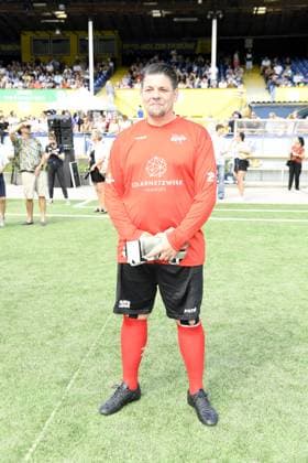Tim Mälzer beim 16. Benefiz Fussballspiel Kicken mit Herz zugunsten der Kinder Herzstation des UKE Eppendorf in Hamburg am 08.09.2024