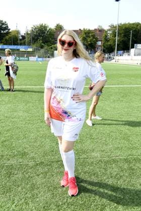 Sandra Quadflieg beim 16. Benefiz Fussballspiel Kicken mit Herz zugunsten der Kinder Herzstation des UKE Eppendorf in Hamburg am 08.09.2024