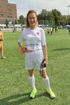 RECORD DATE NOT STATED KICKEN MIT HERZ, 08.09.2024 Julia Stinshoff, Kicken mit Herz das Benefiz Fussballspiel zu Gunsten der Kinderstation des UKE im Stadion des SC Victoria, Hamburg, 08.09.2024 Copyright: xEventpressxMPx