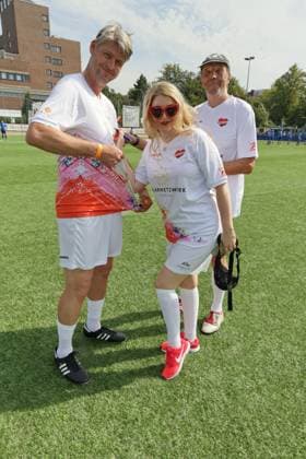 RECORD DATE NOT STATED KICKEN MIT HERZ, 08.09.2024 Richard Golz, Sandra Quadflieg, Rollo Fuhrmann, Kicken mit Herz das Benefiz Fussballspiel zu Gunsten der Kinderstation des UKE im Stadion des SC Victoria, Hamburg, 08.09.2024 Copyright: xEventpressxMPx