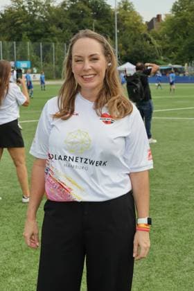 RECORD DATE NOT STATED KICKEN MIT HERZ, 08.09.2024 Nina Zimmermann, Kicken mit Herz das Benefiz Fussballspiel zu Gunsten der Kinderstation des UKE im Stadion des SC Victoria, Hamburg, 08.09.2024 Copyright: xEventpressxMPx