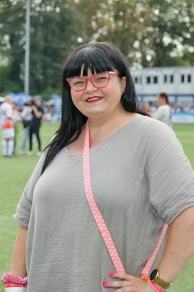 RECORD DATE NOT STATED KICKEN MIT HERZ, 08.09.2024 Melanie Thiele, Kicken mit Herz das Benefiz Fussballspiel zu Gunsten der Kinderstation des UKE im Stadion des SC Victoria, Hamburg, 08.09.2024 Copyright: xEventpressxMPx