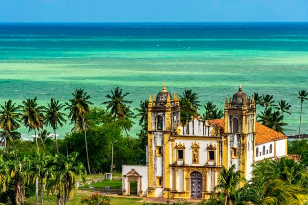 Antique church in the old city of Olinda Baroque historic church in the old city of Olinda in the state of Pernambuco, Brazil Copyright: xZoonar.com FredxPinheirox 22139365