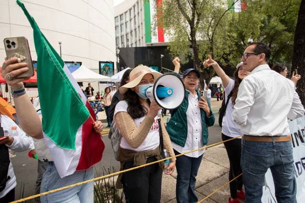 September 9, 2024, Mexico City, Mexico: Thousands of Mexicans took over the streets of Mexico City as they were marching to protest against the proposed judicial reform. They fear that the proposal by outgoing President Lopez Obrador will undermine democracy in the state. Mexico City Mexico  - ZUMAest 20240909_mda_l190_011 Copyright: xVaclavxLangx