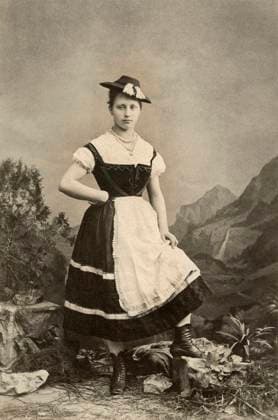 Italian Country Girl, 1890  Copyright: xABxArchivex jtv007746
