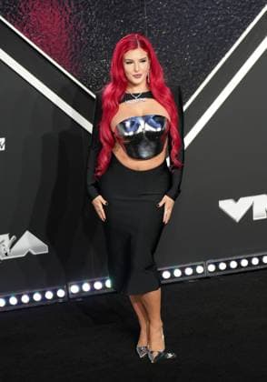 Justina Valentine arrives on the red carpet at the 2024 MTV Video Music Awards VMA s at the UBS Arena in Elmont, New York on Wednesday, September 11, 2024.  NYP202409111062 DerekxC.xFrench