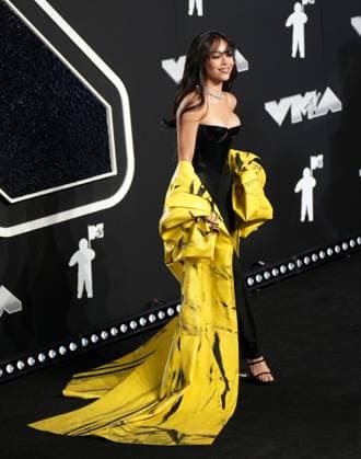 Danna Paola arrives on the red carpet at the 2024 MTV Video Music Awards VMA s at the UBS Arena in Elmont, New York on Wednesday, September 11, 2024.  NYP202409111064 DerekxC.xFrench