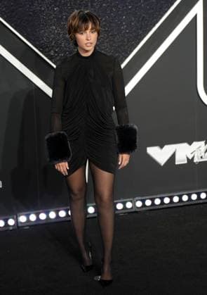 Naomi Scott arrives on the red carpet at the 2024 MTV Video Music Awards VMA s at the UBS Arena in Elmont, New York on Wednesday, September 11, 2024.  NYP202409111066 DerekxC.xFrench