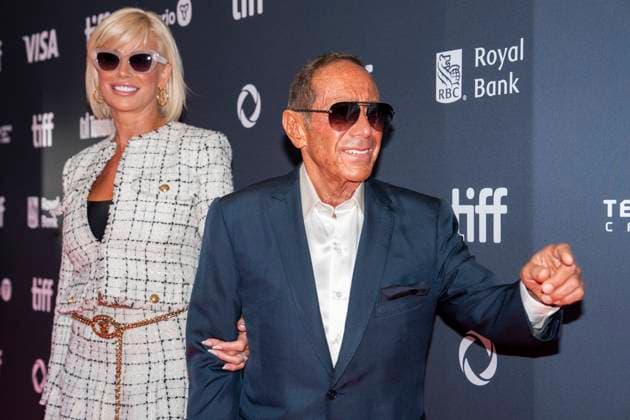 September 10, 2024, Toronto, On, Canada: Michele Kahl and Paul Anka arrive to the red carpet at the Royal Alexandra Theatre for the film Paul Anka: His Way at the Toronto International Film Festival, in Toronto, on Tuesday Sept. 10, 2024. Toronto Canada  - ZUMAc35_ 20240910_zaf_c35_101 Copyright: xPaigexTaylorxWhitex