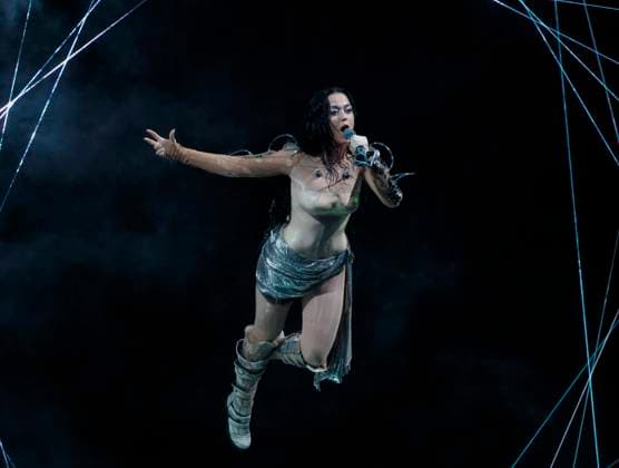 Katy Perry performs on stage at the 2024 MTV Video Music Awards VMA s at the UBS Arena in Elmont, New York on Wednesday, September 11, 2024.  NYP20240911197 JohnxAngelillo