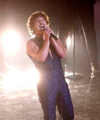 Benson Boone performs on stage at the 2024 MTV Video Music Awards VMA s at the UBS Arena in Elmont, New York on Wednesday, September 11, 2024.  NYP20240911211 JohnxAngelillo