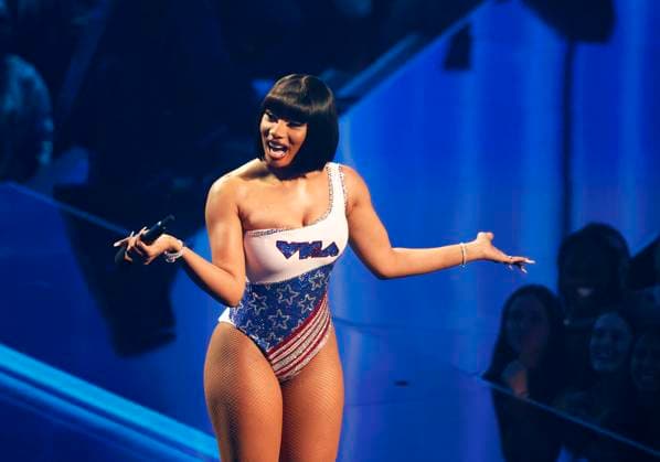Megan Thee Stallion at the 2024 MTV Video Music Awards VMA s at the UBS Arena in Elmont, New York on Wednesday, September 11, 2024.  NYP20240911220 JohnxAngelillo