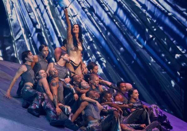 Katy Perry performs on stage at the 2024 MTV Video Music Awards VMA s at the UBS Arena in Elmont, New York on Wednesday, September 11, 2024.  NYP20240911203 JohnxAngelillo
