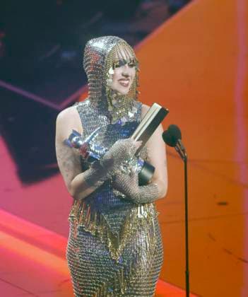 Chappell Roan accepts the award for Best New Artist on stage at the 2024 MTV Video Music Awards VMA s at the UBS Arena in Elmont, New York on Wednesday, September 11, 2024.  NYP20240911221 JohnxAngelillo