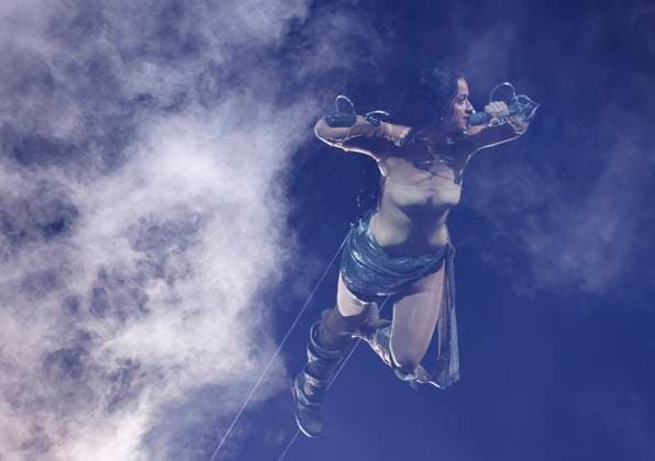 Katy Perry performs on stage at the 2024 MTV Video Music Awards VMA s at the UBS Arena in Elmont, New York on Wednesday, September 11, 2024.  NYP202409113017A JohnxAngelillo
