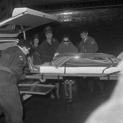 Ancestor : RETOUR DES RÉFUGIÉS DU CONGO 1964- CRISE CONGOLAISE RETOUR DE RAPATRIÉS -RETOUR DE STANLEYVILLE ET PAULIS Brussels Belgium  Copyright: xx