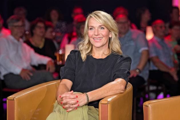 MDR - Riverboat. Schauspielerin Tanja Wedhorn anläßlich der Aufzeichnung der MDR - Talkshow Riverboat am 13.09.2024 in der Mediacity Leipzig. 20240913ADO0001