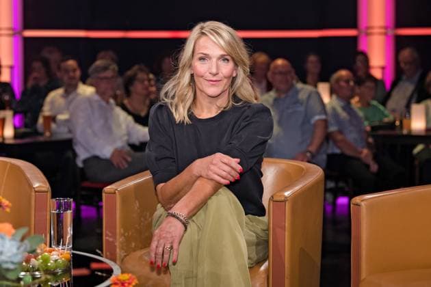 MDR - Riverboat. Schauspielerin Tanja Wedhorn anläßlich der Aufzeichnung der MDR - Talkshow Riverboat am 13.09.2024 in der Mediacity Leipzig. 20240913ADO0003
