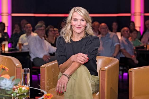 MDR - Riverboat. Schauspielerin Tanja Wedhorn anläßlich der Aufzeichnung der MDR - Talkshow Riverboat am 13.09.2024 in der Mediacity Leipzig. 20240913ADO0005