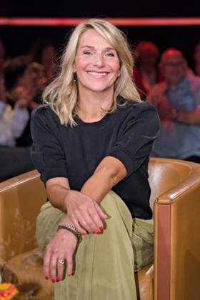 MDR - Riverboat. Schauspielerin Tanja Wedhorn anläßlich der Aufzeichnung der MDR - Talkshow Riverboat am 13.09.2024 in der Mediacity Leipzig. 20240913ADO0008