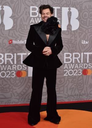 ***EDITORIAL USE ONLY*** Harry Styles attends The BRIT Awards 2023 at The O2 in London, England. Saturday 11th February 2023.(EDITORIAL USE ONLY). - Copyright: xJWx adl2k595