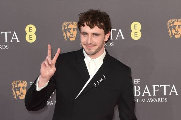 Paul Mescal attends the 2024 EE BAFTA Film Awards at the Royal Festival Hall in London, England. UK. Sunday 18th February 2024 - Copyright: xJamesxWarrenx adplr928
