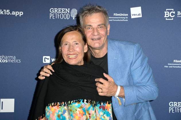 Heinrich Schafmeister mit Ehefrau Jutta Schafmeister bei der Verleihung des Deutschen Schauspielpreises 2024 im Club Theater Berlin. Berlin, 13.09.2024