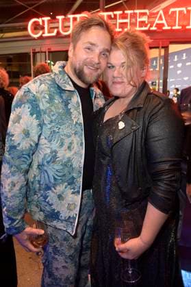 Knud Riepen mit Partnerin Gisa Flake bei der Verleihung des Deutschen Schauspielpreises 2024 im Club Theater Berlin. Berlin, 13.09.2024